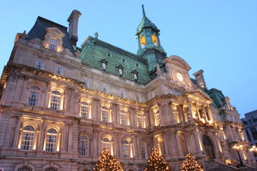 Kerstwandeltocht in het oude Montréal